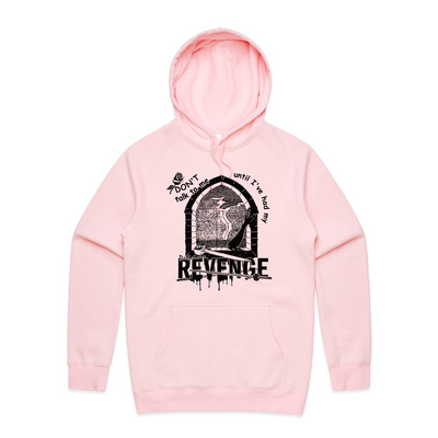 Delicious Revenge Hoodie by Lonely Kids Club. All clothing from our T-shirts to our shorts and hoodies are ethically made, and printed packed and shipped from Sydney.