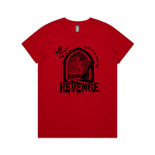 Delicious Revenge Tee by Lonely Kids Club. All clothing from our T-shirts to our shorts and hoodies are ethically made, and printed packed and shipped from Sydney.