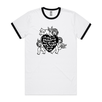 Deserve Tee by Lonely Kids Club. All clothing from our T-shirts to our shorts and hoodies are ethically made, and printed packed and shipped from Sydney.
