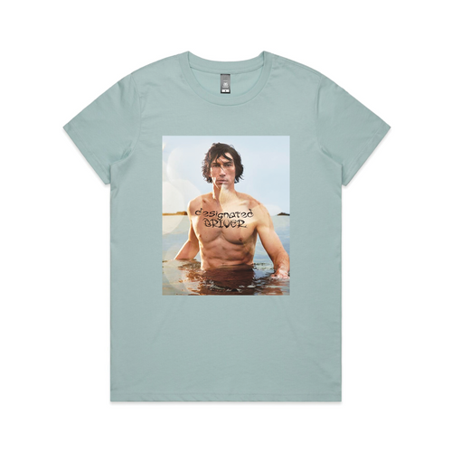 Designated Adam Driver Tee by Lonely Kids Club. All clothing from our T-shirts to our shorts and hoodies are ethically made, and printed packed and shipped from Sydney.