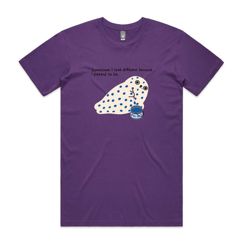Different Seal Tee by Lonely Kids Club. All clothing from our T-shirts to our shorts and hoodies are ethically made, and printed packed and shipped from Sydney.