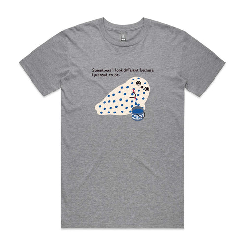 Different Seal Tee by Lonely Kids Club. All clothing from our T-shirts to our shorts and hoodies are ethically made, and printed packed and shipped from Sydney.