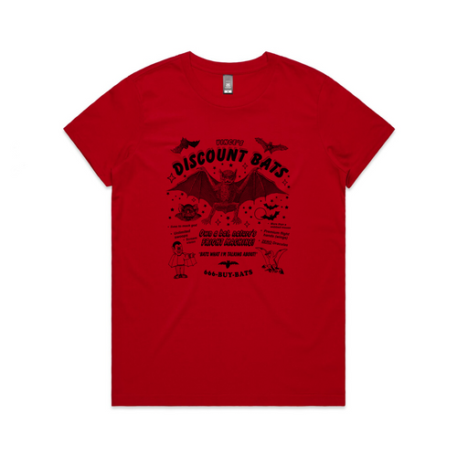 Discount Bats Tee by Lonely Kids Club. All clothing from our T-shirts to our shorts and hoodies are ethically made, and printed packed and shipped from Sydney.