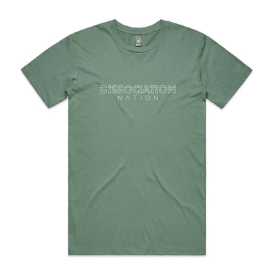 Dissociation Nation Tee by Lonely Kids Club. All clothing from our T-shirts to our shorts and hoodies are ethically made, and printed packed and shipped from Sydney.
