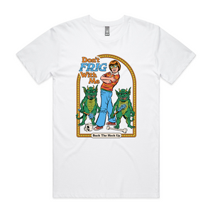 Don't Frig With Me Tee by Lonely Kids Club. All clothing from our T-shirts to our shorts and hoodies are ethically made, and printed packed and shipped from Sydney.
