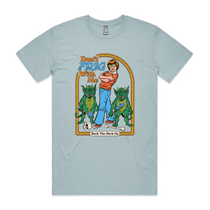 Don't Frig With Me Tee by Lonely Kids Club. All clothing from our T-shirts to our shorts and hoodies are ethically made, and printed packed and shipped from Sydney.