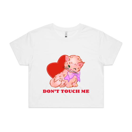 Don't Touch Me Tee by Lonely Kids Club. All clothing from our T-shirts to our shorts and hoodies are ethically made, and printed packed and shipped from Sydney.