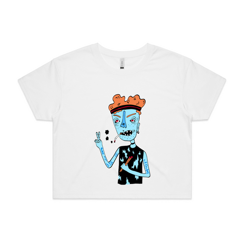 LOLA Drummer Tee by Lonely Kids Club. All clothing from our T-shirts to our shorts and hoodies are ethically made, and printed packed and shipped from Sydney.