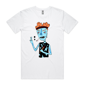 LOLA Drummer Tee by Lonely Kids Club. All clothing from our T-shirts to our shorts and hoodies are ethically made, and printed packed and shipped from Sydney.