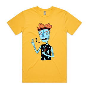 LOLA Drummer Tee by Lonely Kids Club. All clothing from our T-shirts to our shorts and hoodies are ethically made, and printed packed and shipped from Sydney.