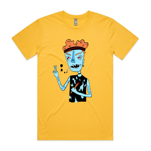LOLA Drummer Tee by Lonely Kids Club. All clothing from our T-shirts to our shorts and hoodies are ethically made, and printed packed and shipped from Sydney.