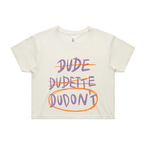 Dudon't Tee by Lonely Kids Club. All clothing from our T-shirts to our shorts and hoodies are ethically made, and printed packed and shipped from Sydney.