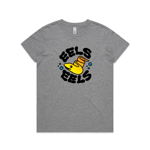 Eels Eels Tee by Lonely Kids Club. All clothing from our T-shirts to our shorts and hoodies are ethically made, and printed packed and shipped from Sydney.