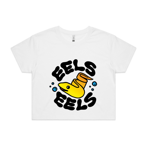 Eels Eels Tee by Lonely Kids Club. All clothing from our T-shirts to our shorts and hoodies are ethically made, and printed packed and shipped from Sydney.