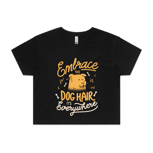 Embrace The Dog Hair Tee by Lonely Kids Club. All clothing from our T-shirts to our shorts and hoodies are ethically made, and printed packed and shipped from Sydney.