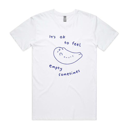 Empty Seal Tee by Lonely Kids Club. All clothing from our T-shirts to our shorts and hoodies are ethically made, and printed packed and shipped from Sydney.