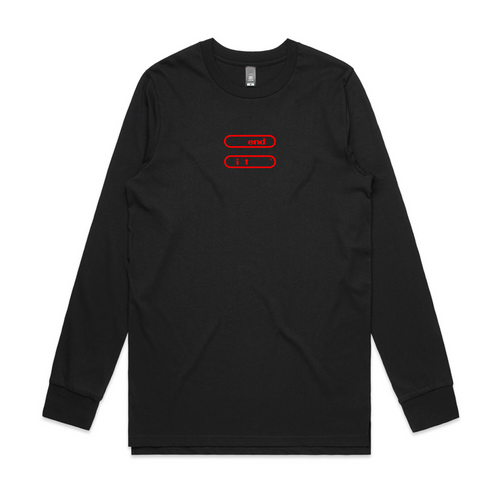 End It Tee by Lonely Kids Club. All clothing from our T-shirts to our shorts and hoodies are ethically made, and printed packed and shipped from Sydney.
