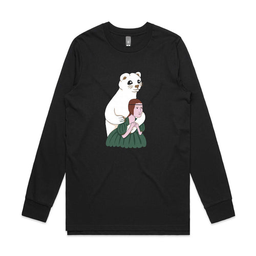 Ermine With A Lady Tee by Lonely Kids Club. All clothing from our T-shirts to our shorts and hoodies are ethically made, and printed packed and shipped from Sydney.