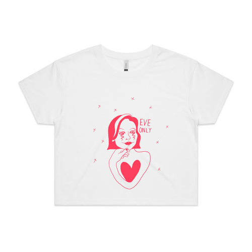 Eve Only Cosmic Platitudes Tee by Lonely Kids Club. All clothing from our T-shirts to our shorts and hoodies are ethically made, and printed packed and shipped from Sydney.