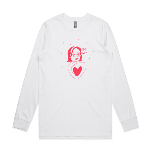 Eve Only Cosmic Platitudes Tee by Lonely Kids Club. All clothing from our T-shirts to our shorts and hoodies are ethically made, and printed packed and shipped from Sydney.