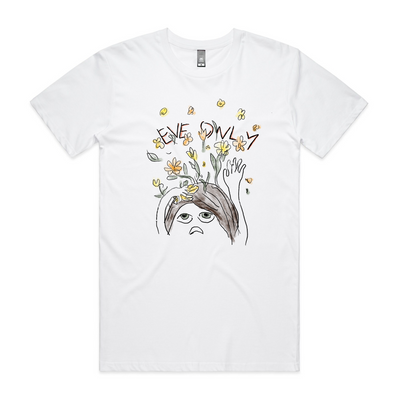 Eve Only Flower Thoughts Tee by Lonely Kids Club. All clothing from our T-shirts to our shorts and hoodies are ethically made, and printed packed and shipped from Sydney.