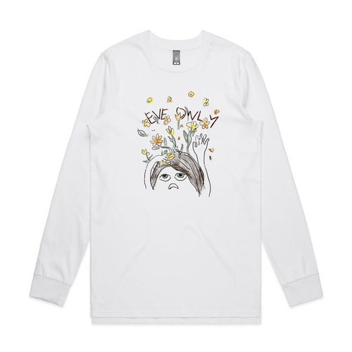 Eve Only Flower Thoughts Tee by Lonely Kids Club. All clothing from our T-shirts to our shorts and hoodies are ethically made, and printed packed and shipped from Sydney.