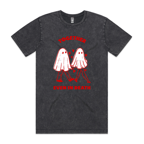 Even In Death Tee by Lonely Kids Club. All clothing from our T-shirts to our shorts and hoodies are ethically made, and printed packed and shipped from Sydney.