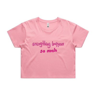 Everything Happens So Much Tee by Lonely Kids Club. All clothing from our T-shirts to our shorts and hoodies are ethically made, and printed packed and shipped from Sydney.