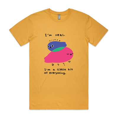 Everything Seal Tee by Lonely Kids Club. All clothing from our T-shirts to our shorts and hoodies are ethically made, and printed packed and shipped from Sydney.