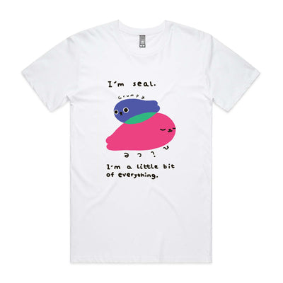 Everything Seal Tee by Lonely Kids Club. All clothing from our T-shirts to our shorts and hoodies are ethically made, and printed packed and shipped from Sydney.