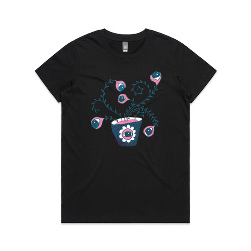 Eye Plant Tee by Lonely Kids Club. All clothing from our T-shirts to our shorts and hoodies are ethically made, and printed packed and shipped from Sydney.