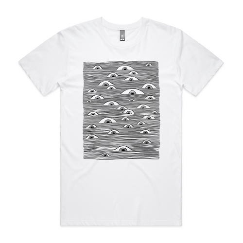 Eyelines Tee by Lonely Kids Club. All clothing from our T-shirts to our shorts and hoodies are ethically made, and printed packed and shipped from Sydney.