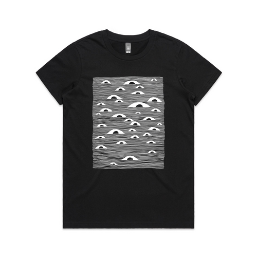 Eyelines Tee by Lonely Kids Club. All clothing from our T-shirts to our shorts and hoodies are ethically made, and printed packed and shipped from Sydney.