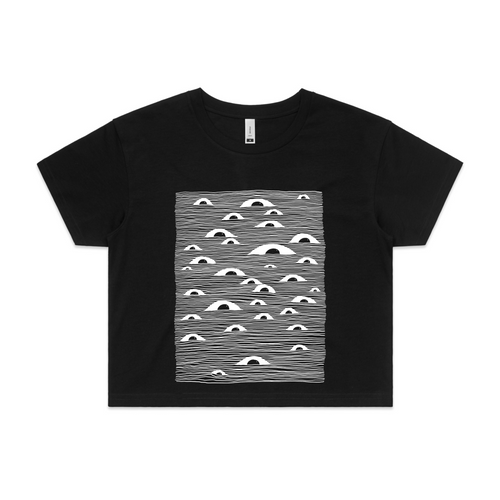 Eyelines Tee by Lonely Kids Club. All clothing from our T-shirts to our shorts and hoodies are ethically made, and printed packed and shipped from Sydney.