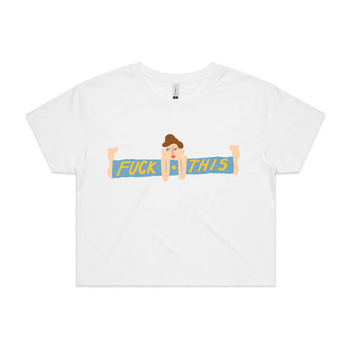 Fuck This Tee by Lonely Kids Club. All clothing from our T-shirts to our shorts and hoodies are ethically made, and printed packed and shipped from Sydney.