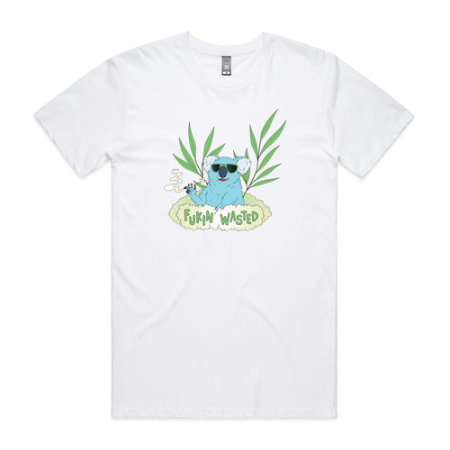 Fukin Wasted Tee by Lonely Kids Club. All clothing from our T-shirts to our shorts and hoodies are ethically made, and printed packed and shipped from Sydney.