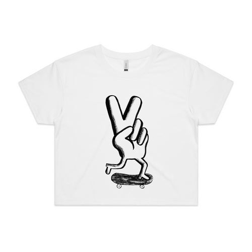 Failr Peace On A Board Tee by Lonely Kids Club. All clothing from our T-shirts to our shorts and hoodies are ethically made, and printed packed and shipped from Sydney.