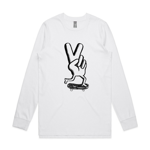 Failr Peace On A Board Tee by Lonely Kids Club. All clothing from our T-shirts to our shorts and hoodies are ethically made, and printed packed and shipped from Sydney.