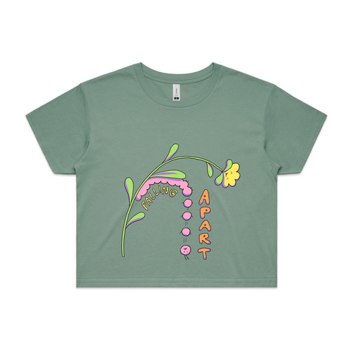 Falling Apart Tee by Lonely Kids Club. All clothing from our T-shirts to our shorts and hoodies are ethically made, and printed packed and shipped from Sydney.