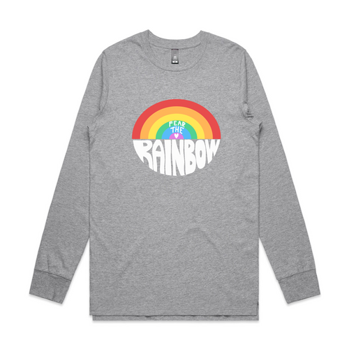 Fear The Rainbow Tee by Lonely Kids Club. All clothing from our T-shirts to our shorts and hoodies are ethically made, and printed packed and shipped from Sydney.