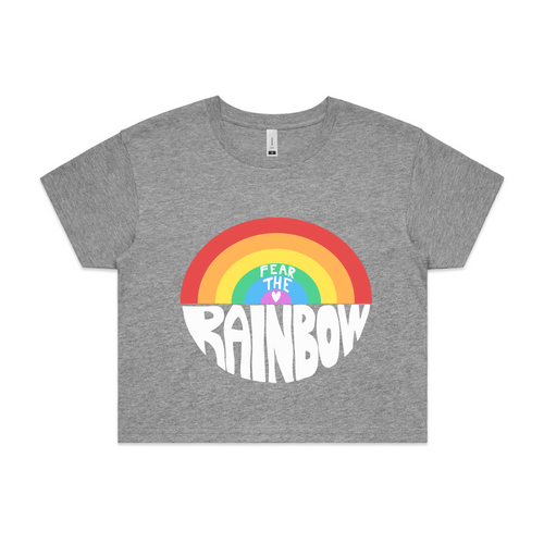 Fear The Rainbow Tee by Lonely Kids Club. All clothing from our T-shirts to our shorts and hoodies are ethically made, and printed packed and shipped from Sydney.
