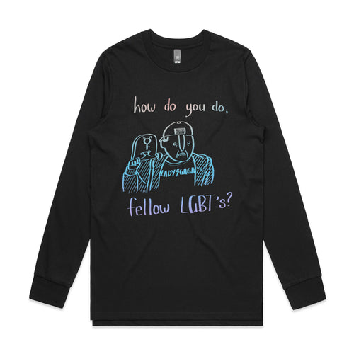 Fellow LGBT's Tee by Lonely Kids Club. All clothing from our T-shirts to our shorts and hoodies are ethically made, and printed packed and shipped from Sydney.