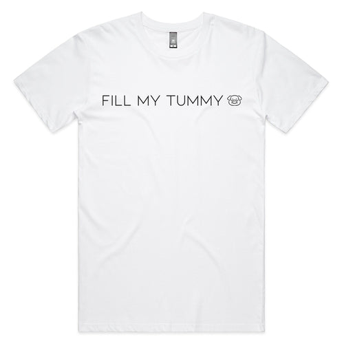 Fill My Tummy Tee by Lonely Kids Club. All clothing from our T-shirts to our shorts and hoodies are ethically made, and printed packed and shipped from Sydney.