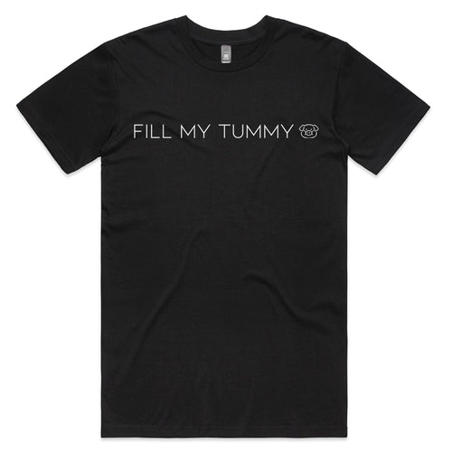 Fill My Tummy Tee by Lonely Kids Club. All clothing from our T-shirts to our shorts and hoodies are ethically made, and printed packed and shipped from Sydney.