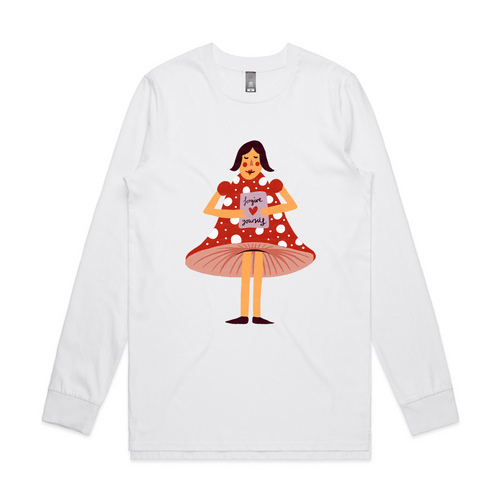 Forgive Yourself Tee by Lonely Kids Club. All clothing from our T-shirts to our shorts and hoodies are ethically made, and printed packed and shipped from Sydney.