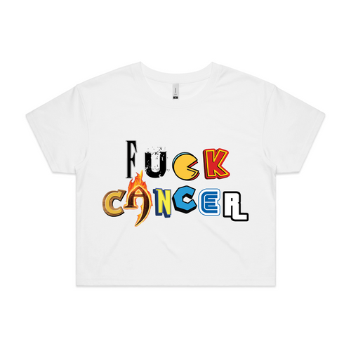 Fuck Cancer Charity Tee by Lonely Kids Club. All clothing from our T-shirts to our shorts and hoodies are ethically made, and printed packed and shipped from Sydney.