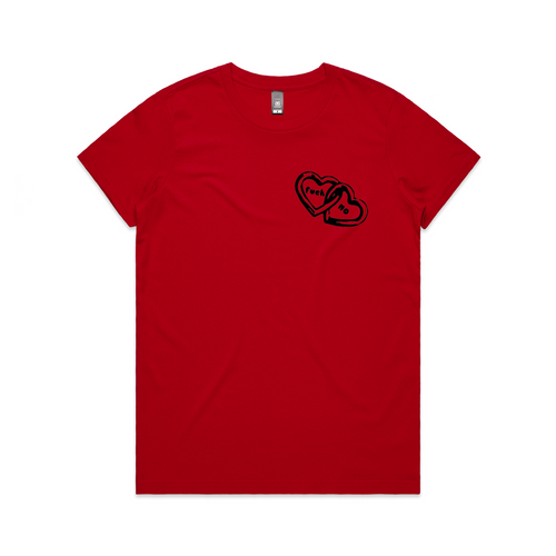 Fuck No Tee by Lonely Kids Club. All clothing from our T-shirts to our shorts and hoodies are ethically made, and printed packed and shipped from Sydney.