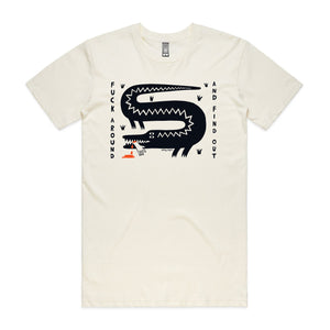 Fuck Around And Find Out Tee by Lonely Kids Club. All clothing from our T-shirts to our shorts and hoodies are ethically made, and printed packed and shipped from Sydney.