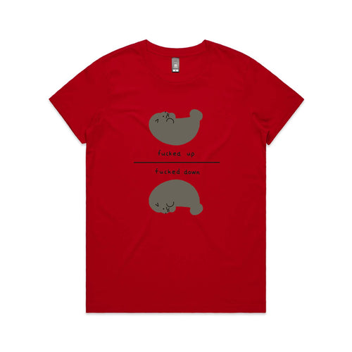 Fucked Seal Tee by Lonely Kids Club. All clothing from our T-shirts to our shorts and hoodies are ethically made, and printed packed and shipped from Sydney.