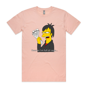 Full Of Rage Tee by Lonely Kids Club. All clothing from our T-shirts to our shorts and hoodies are ethically made, and printed packed and shipped from Sydney.